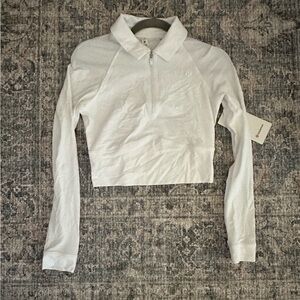 Lululemon Long Sleeve Half Zip Golf Polo